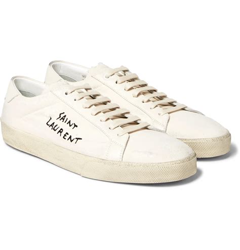 saint laurent white shoes